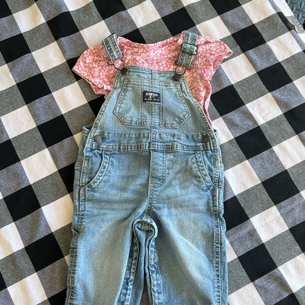 OshKosh B'gosh Blue Denim Overalls for Kids